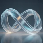 Holografische Unendlichkeitsschleife als Symbol für Zusammenarbeit und Beständigkeit.