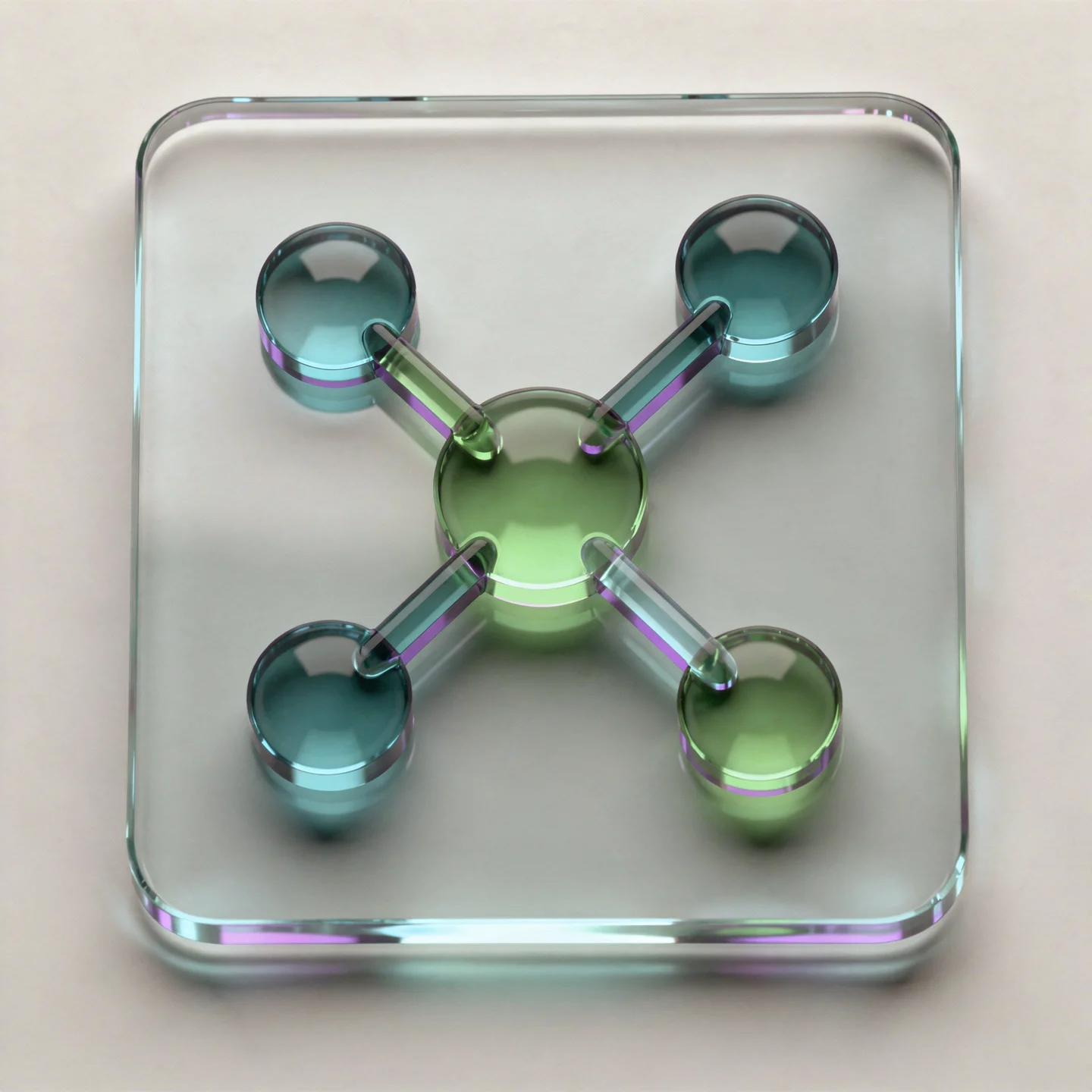 Holo-Icon: verbundene Knoten für Mitwirken.