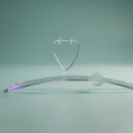 Holo-Icon: Glas-Marker auf einer Zeitlinie als Symbol für frühes Setzen einer Grenze.