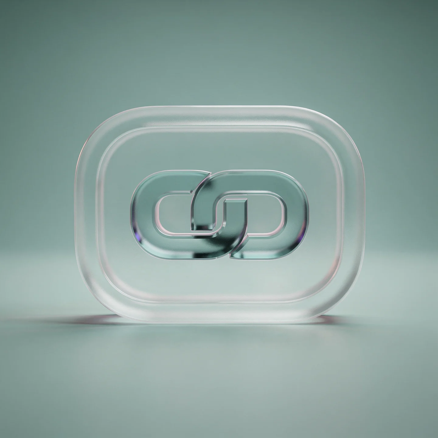 Holo-Icon: Zwei verbundene Glas-Kern als sSymbol für gemeinsames Erleben.