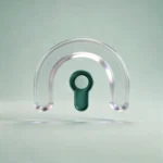 Holo-Icon: Offener Glas-Bogen als Symbol für ruhigen Einstieg.