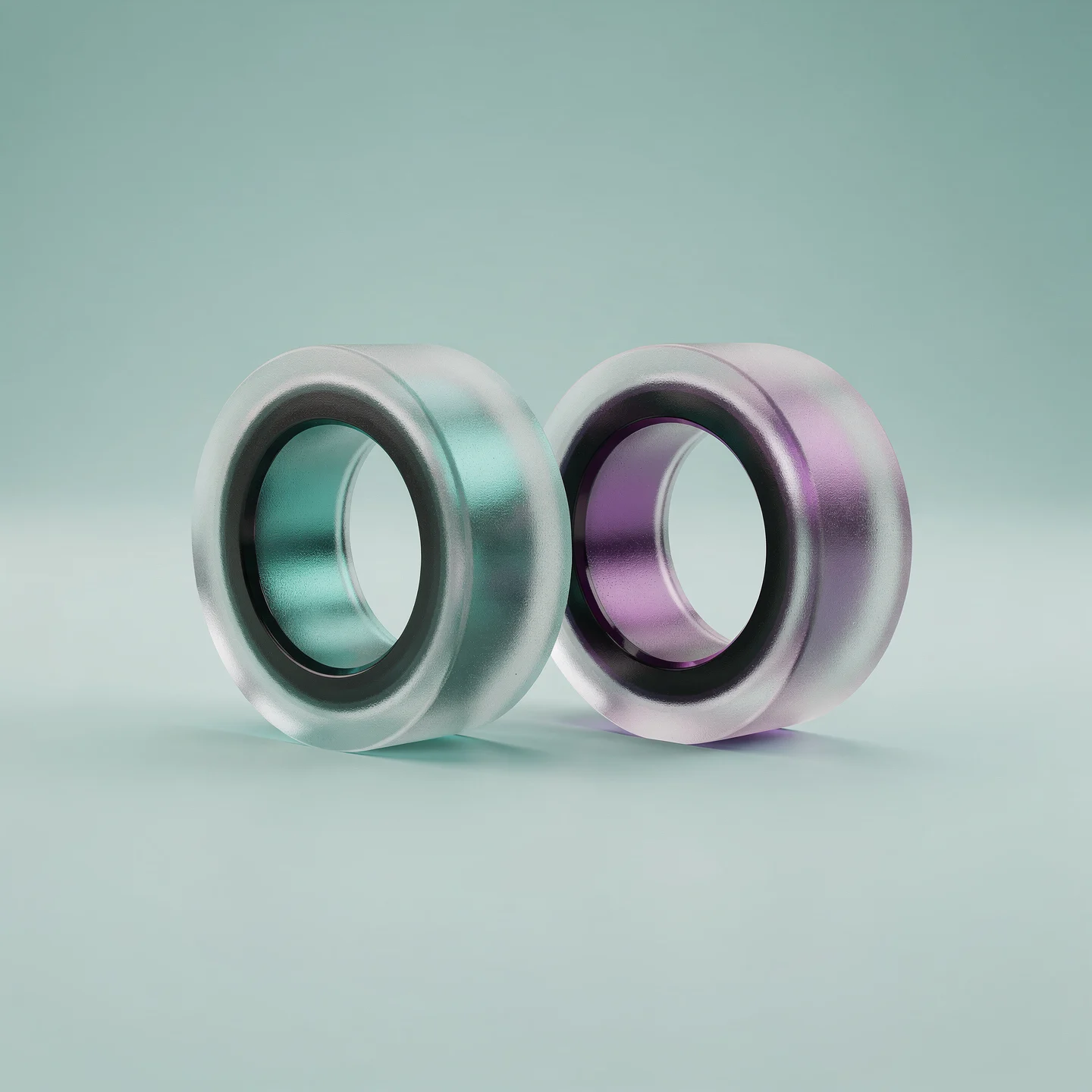 Holo-Icon: Zwei Rollenmarjer als Symbol fpür Mitwirkungswege.