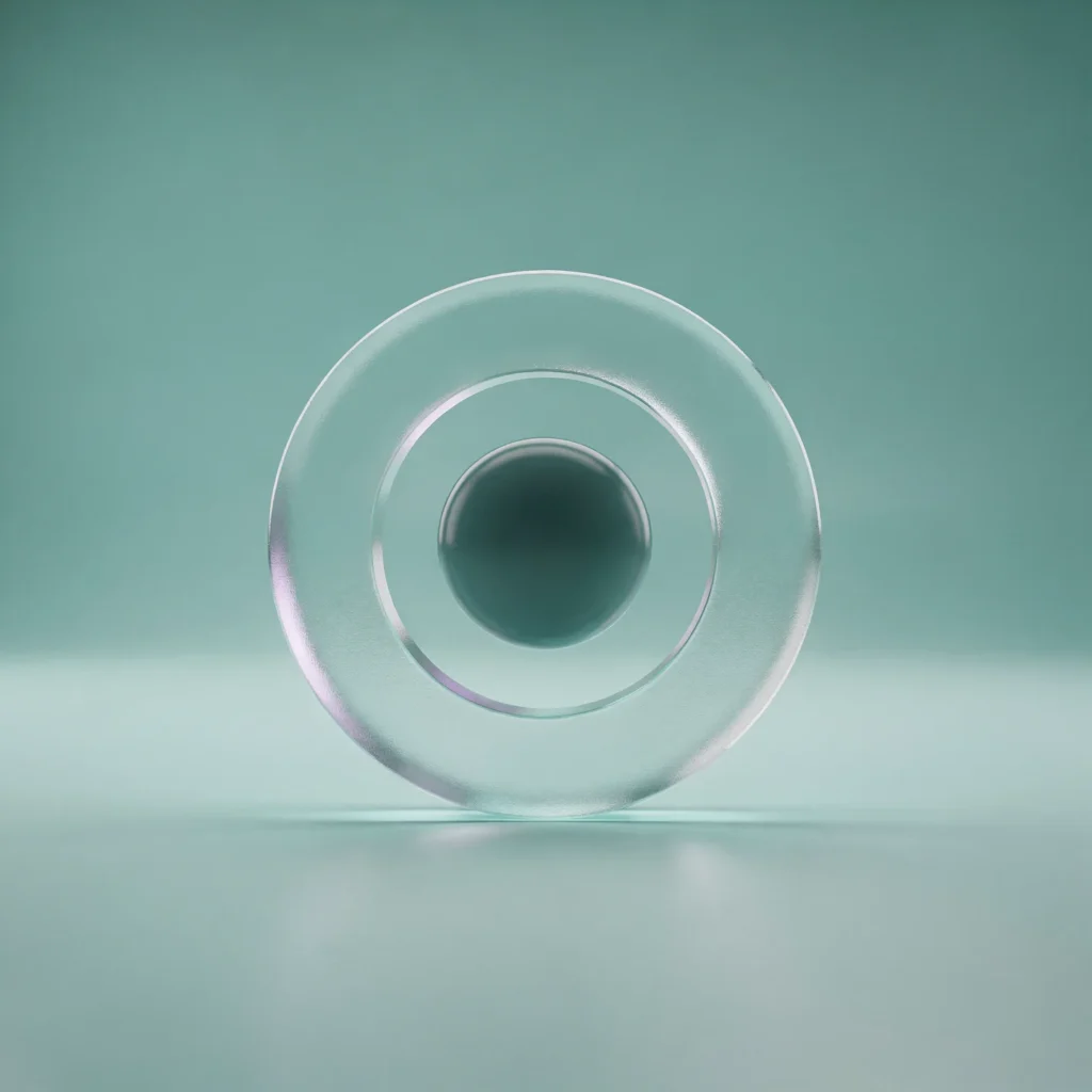 Holo-Icon: Stabiler Ring als Symbol für technisch klare Mitgliedschaft.