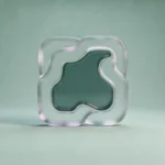Holo-Icon: Geschützter Glas-Kern in ruhiger Hülle als Symbol für Überforderung und Reizreduktion.