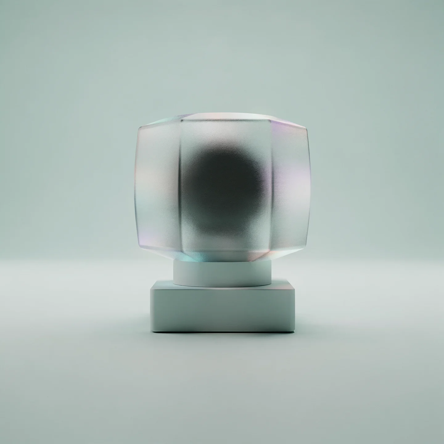 Holo-Icon: Kleiner tragender Kern als Symbol für leicht mittragen.