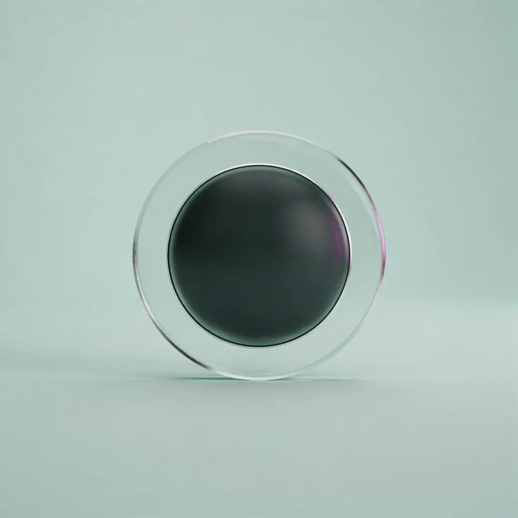 Holo-Icon: Ruhiger Kern in Ringform als Symbol für klare öffentliche Lesbarkeit.