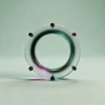 Holo-Icon: Glas-Ring mit drei Punkten