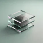 Holo-Icon: Gestaffelte Glas-Ebenen als Symbol für Vertiefung.