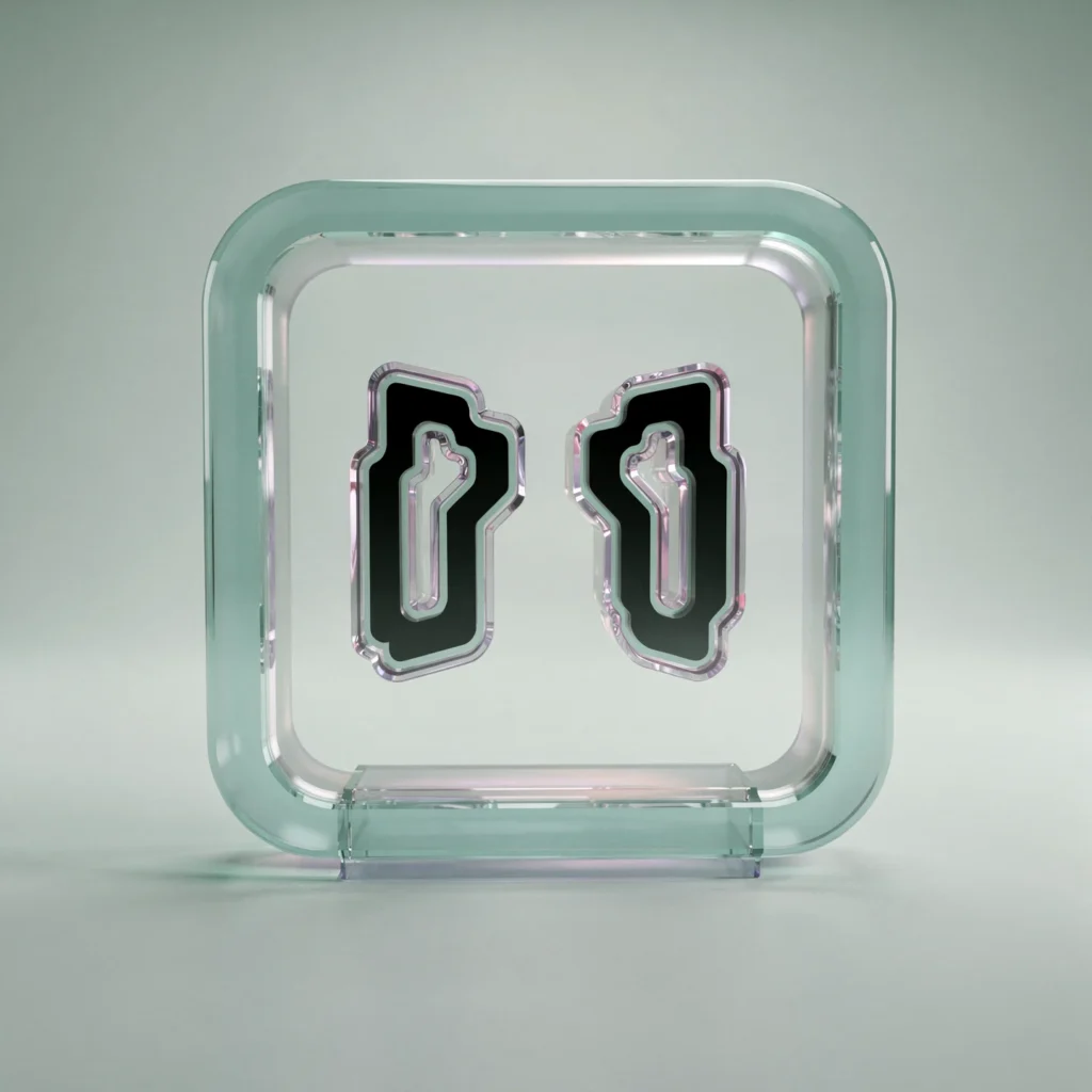 Holo-Icon: ZWei Rollenmarker in Schutzform alsSymbol für Mitwirkungsrollen.