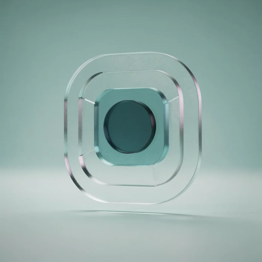 Holo-Icon: Gestufte Formatplatte als Symbol für begleitete Formate.