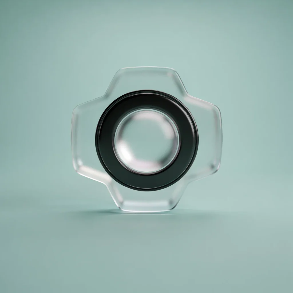 Holo-Icon: Ein aktiver Kern statt vieler Module als Symbol für Nutzung vor Featurefülle.