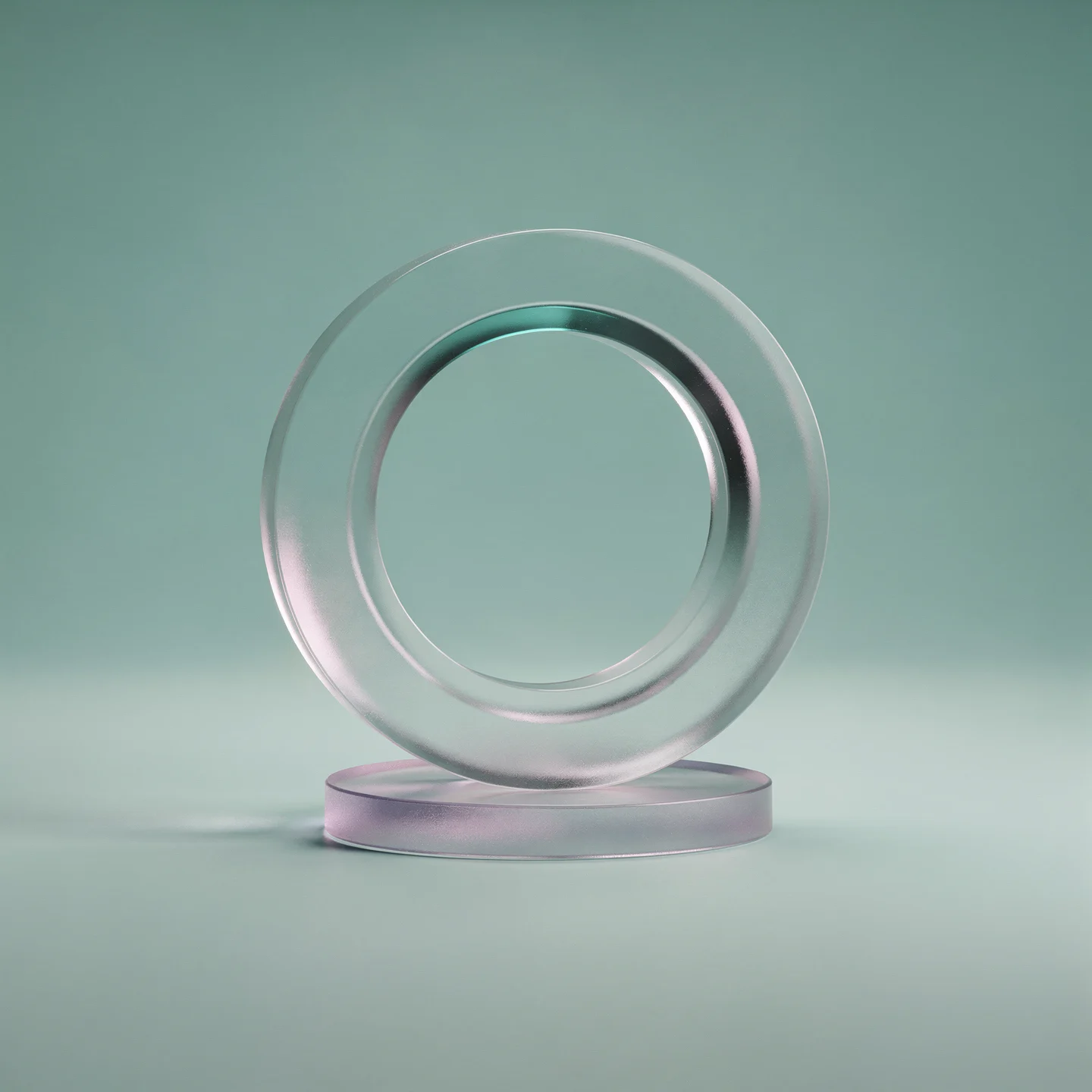 Holo-Icon: Ring mit eigener Standbasis als Symbol für einen selbsttragenden lokalen Rahmen.