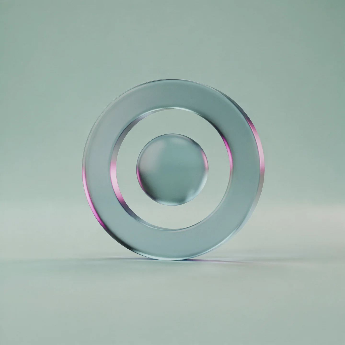 Holo-Icon: Fokuspunkt in kleinem Ring als Symbol für thematische Treffen.