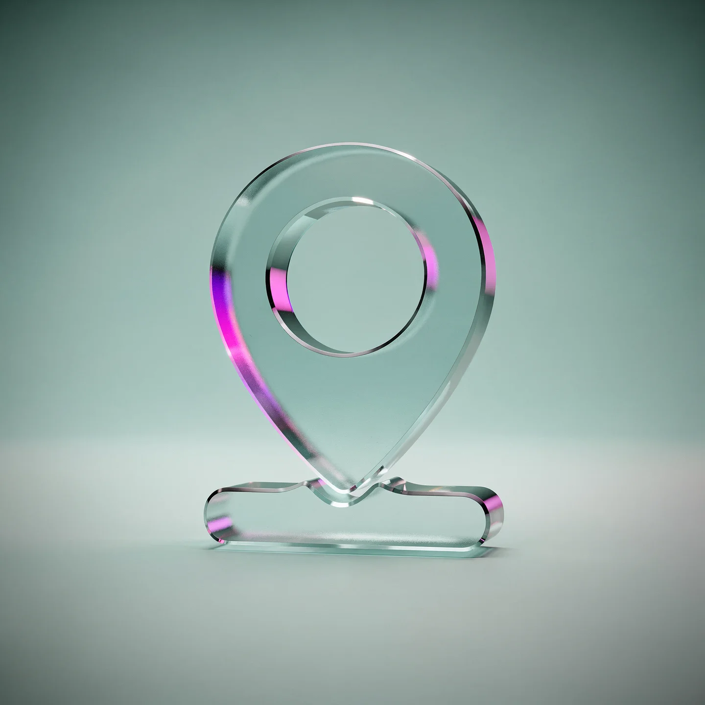 Holo-Icon: Geerdeter Marker als Symbol für aktiven lokalen Anschluss.