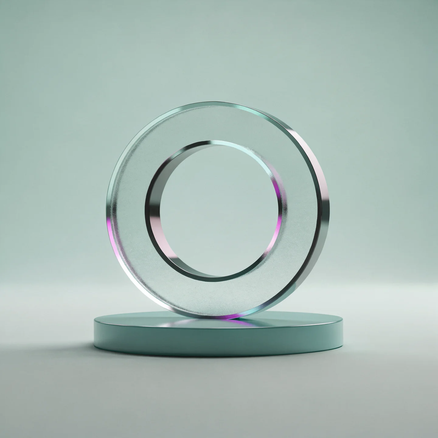 Holo-Icon: Stabiler Kreis mit Basis als Symbol für selbsttragende Kreise.